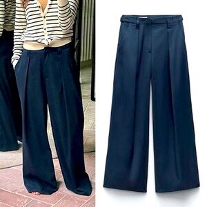 Zara belt loop waist pants